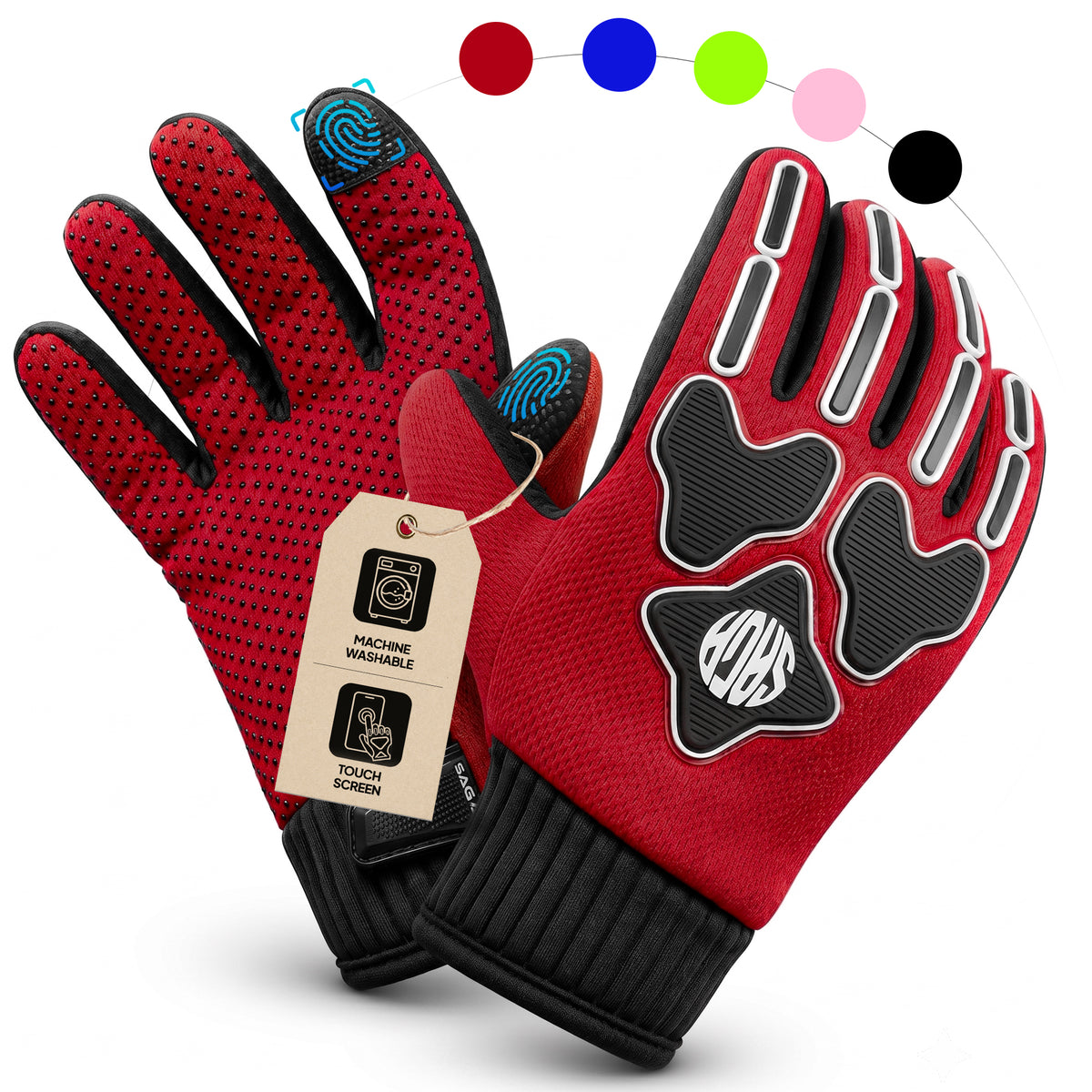 Kids Dirt Bike Gloves – Youth Motocross BMX Riding Gloves for Boys Girls - Kids Ages 3-12