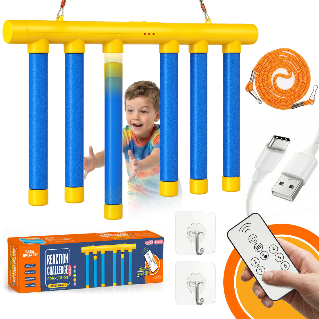 Kids Indoor Game Bundle – Mini Football Arena + Reaction Challenge Game