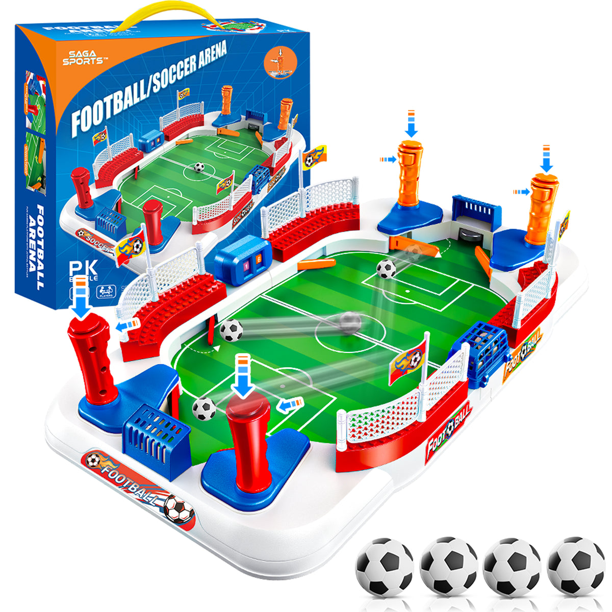 Kids Indoor Game Bundle – Mini Football Arena + Reaction Challenge Game