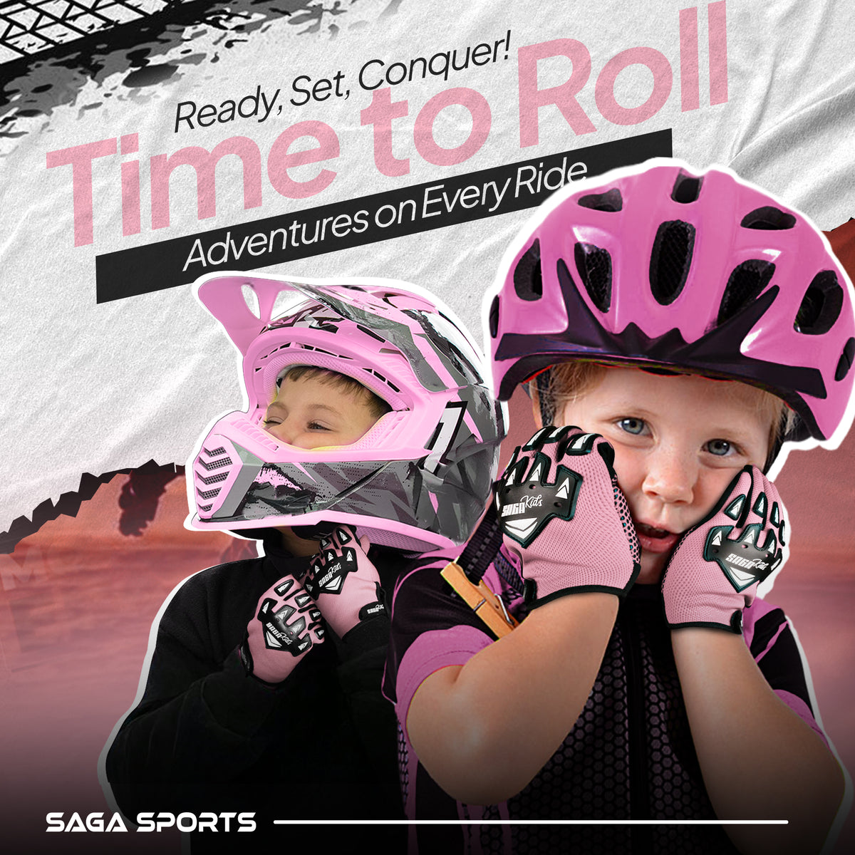 Youth Motocross Gloves – Protective Dirt Bike & BMX Riding Gloves for Boys and Girls