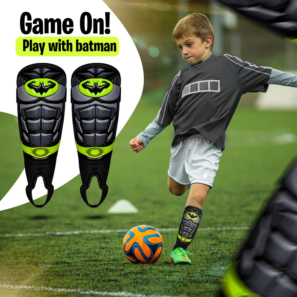 Shin Guards for Soccer with Ankle Strap