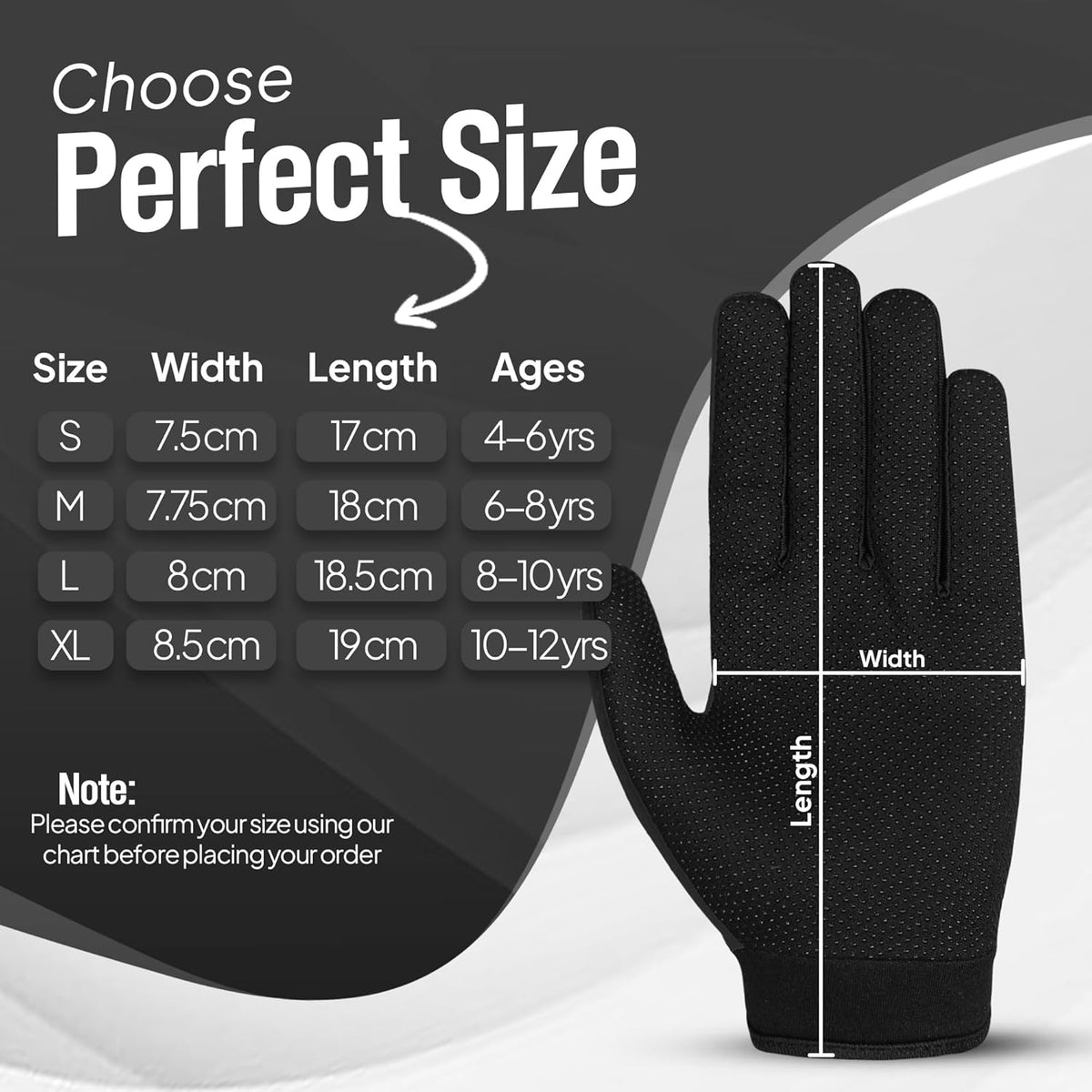 3-Pack Kids Full-Finger Cycling Gloves – Non-Slip Bike Gloves for Boys & Girls | BMX, MTB & Scooter Riding