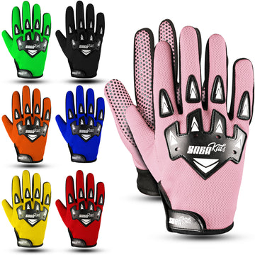 Youth Motocross Gloves – Protective Dirt Bike & BMX Riding Gloves for Boys and Girls